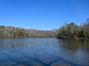 Park lake from the Garden of the Waxhaws Trail