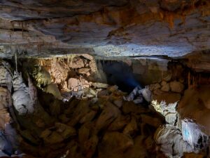Cathedral Caverns beyond the end of the tour