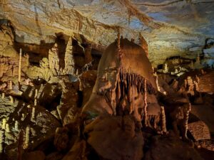 Darth Vader figure in stalagmite grouping